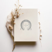 ヴィンテージウェディング招待状ダスティブルーモリス 招待状