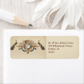 ヴィンテージウェディング招待状差出人住所ラベル ラベル (インサイチュ)