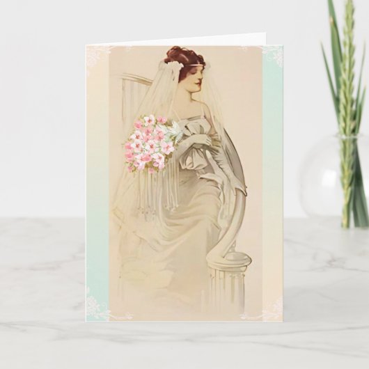 ヴィンテージウェディング招待状 カード (正面)