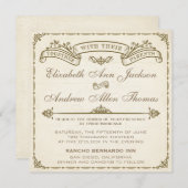 ヴィンテージウェディング招待状 招待状 (正面/裏面)