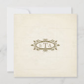 ヴィンテージウェディング招待状 招待状 (裏面)