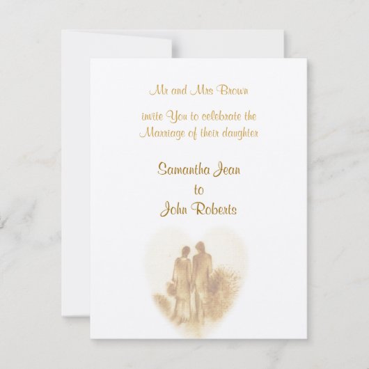 ヴィンテージウェディング招待状 招待状 (正面)