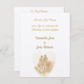 ヴィンテージウェディング招待状 招待状 (正面/裏面)