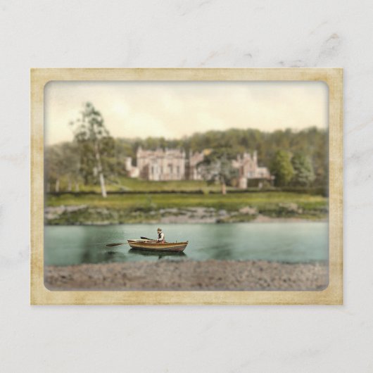 ヴィンテージウェディング招待状 – 自分の写真を追加 インビテーションポストカード (正面)