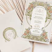 ヴィンテージウェディング招待状by William Morris 招待状