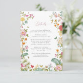 ヴィンテージウェディング詳細カード エンクロージャーカード (スタンド正面)