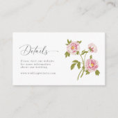 ヴィンテージウェディング詳細 エンクロージャーカード (正面)