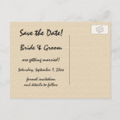 ヴィンテージウェディング、アンティークバラ花はまだ生活 案内ポストカード (裏面)