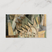 ヴィンテージウェディング、アーストーンカラー、キュービズム美術 エンクロージャーカード (裏面)