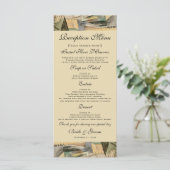 ヴィンテージウェディング、アーストーンカラー、キュービズム美術 メニュー (スタンド正面)