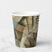 ヴィンテージウェディング、アーストーンカラー、キュービズム美術 紙コップ (正面)