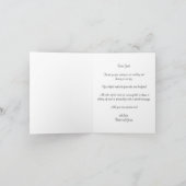 ヴィンテージウェディング、アートデコの花火の感謝カード サンキューカード (内部)