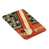 ヴィンテージウェディング、アールデコの花嫁と花婿の新婚 マグネット (右側)