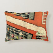 ヴィンテージウェディング、アールデコ新婚と新婚の新婚 アクセントクッション (正面)