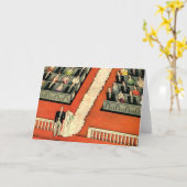 ヴィンテージウェディング、アールデコ新婚と新婚の新婚 カード (黄色い花)