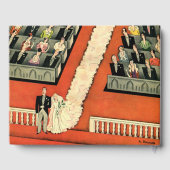 ヴィンテージウェディング、アールデコ新婚と新婚の新婚 ゲストブック (裏面)