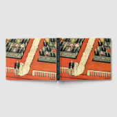 ヴィンテージウェディング、アールデコ新婚と新婚の新婚 ゲストブック (全面)