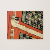 ヴィンテージウェディング、アールデコ新婚と新婚の新婚 ジグソーパズル (横)