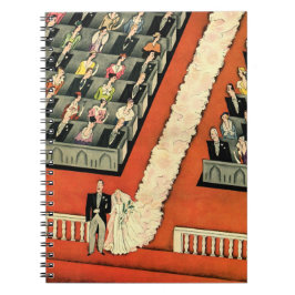 ヴィンテージウェディング、アールデコ新婚と新婚の新婚 ノートブック