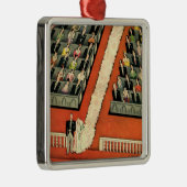 ヴィンテージウェディング、アールデコ新婚と新婚の新婚 メタルオーナメント (右)