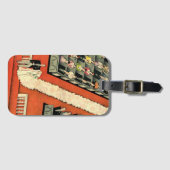 ヴィンテージウェディング、アールデコ新婚と新婚の新婚 ラゲッジタグ (正面横)