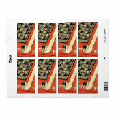 ヴィンテージウェディング、アールデコ新婚と新婚の新婚 ラベル (フルシート)