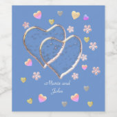 ヴィンテージウェディング , オーダーメイド ワインラベル (シングルラベル)