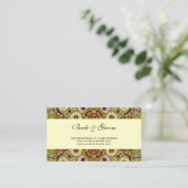 ヴィンテージウェディング、ガーデンフラワーズフローラ蝶 エンクロージャーカード (スタンド正面)