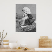 ヴィンテージウェディング、ニューライズバイビーチ ポスター (キッチン)