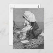 ヴィンテージウェディング、ニューライズバイビーチ ポストカード (正面/裏面)