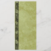 ヴィンテージウェディング, ビクトリアングレープヴァインリーブ メニュー (裏面)