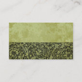 ヴィンテージウェディング, ビクトリアンフラワー フローラルスクロール プレイスカード (裏面)