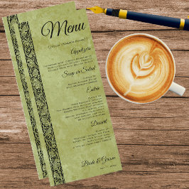 ヴィンテージウェディング, ビクトリアンフラワー フロール スクロール メニュー