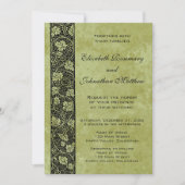 ヴィンテージウェディング, ビクトリアン葡萄の葉 招待状 (正面)