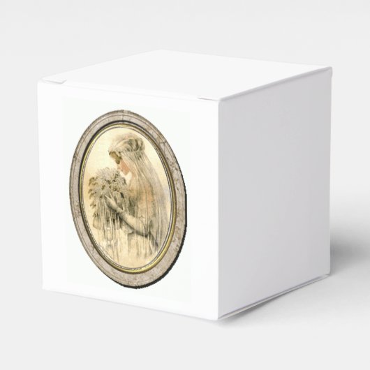 ヴィンテージウェディング&ブライダルシャワーパーティー特典ボックス フェイバーボックス (正面サイド)