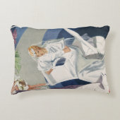 ヴィンテージウェディング、ミッドセンチュリーモダンアールデコ花嫁 アクセントクッション (正面)