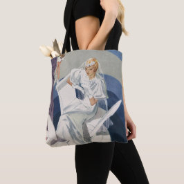 ヴィンテージウェディング、ミッドセンチュリーモダンアールデコ花嫁 トートバッグ