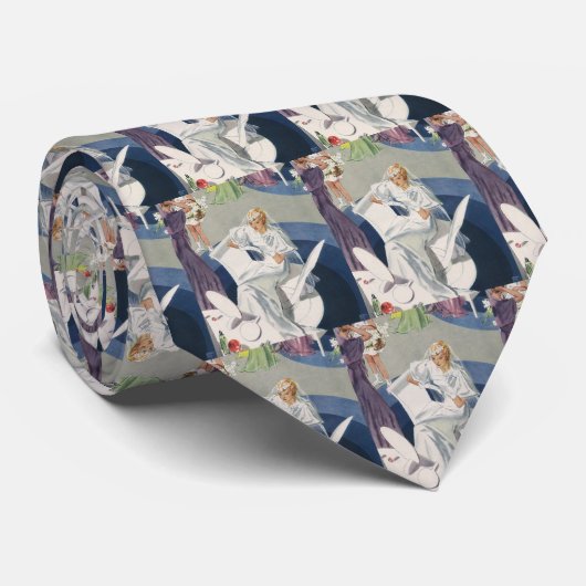 ヴィンテージウェディング、ミッドセンチュリーモダンアールデコ花嫁 ネクタイ (ロール)