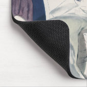 ヴィンテージウェディング、ミッドセンチュリーモダンアールデコ花嫁 マウスパッド (コーナー)