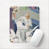 ヴィンテージウェディング、ミッドセンチュリーモダンアールデコ花嫁 マウスパッド (マウス)