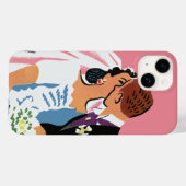 ヴィンテージウェディング、レトロな花嫁と新郎のキス Case-Mate iPhoneケース (裏面 (横))