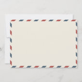 ヴィンテージウェディング、レトロな花嫁と新郎の新婚カップル 案内状 (裏面)