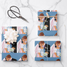 ヴィンテージウェディング、レトロ新郎新婦キスをする