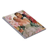 ヴィンテージウェディング、レトロ新郎新婦 ノートブック (右側)