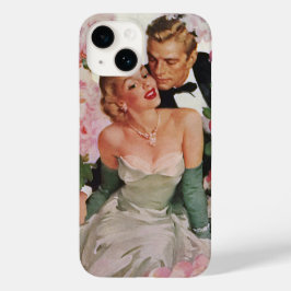 ヴィンテージウェディング、レトロ新郎新婦 Case-Mate iPhone 14ケース