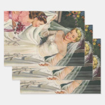 ヴィンテージウェディング、レトロ花嫁とフラワーガール