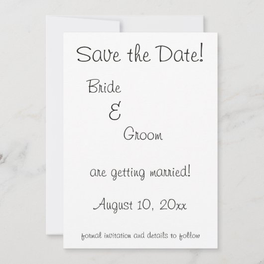 ヴィンテージウェディング, ロマンチックハーツ・セーブ・ザ・デート 招待状 (裏面)