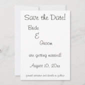 ヴィンテージウェディング ロマンチックハーツ Save the Date 招待状 (裏面)