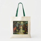 ヴィンテージウェディング、子供の偽装花嫁と花婿 トートバッグ (正面)