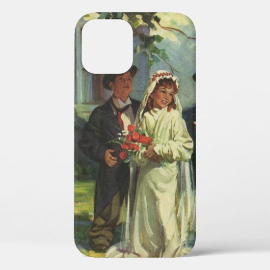 ヴィンテージウェディング、子供の偽装花嫁と花婿 Case-Mate iPhoneケース (裏面)